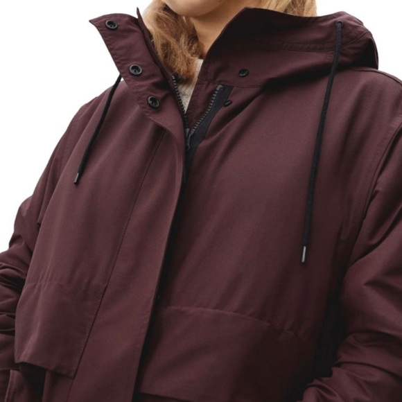 Everlane The ReNew Zip Front Oversized Long Anorak Jacket NWT Espresso - Picture 3 of 8
